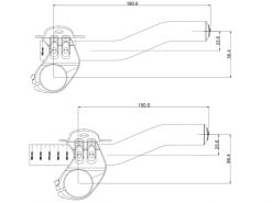Deda Super Zero Clip-On Bar Extensions - Black Anodized -Handlebars & Stems Sales Shop 45963 2