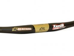 Renthal Fatbar Lite Zero Rise Carbon Handlebar - Black/Gold 31.8mm -Handlebars & Stems Sales Shop 57604 2